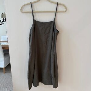 Melrose and Market Linen Blend Olive Green Sun Dress XS